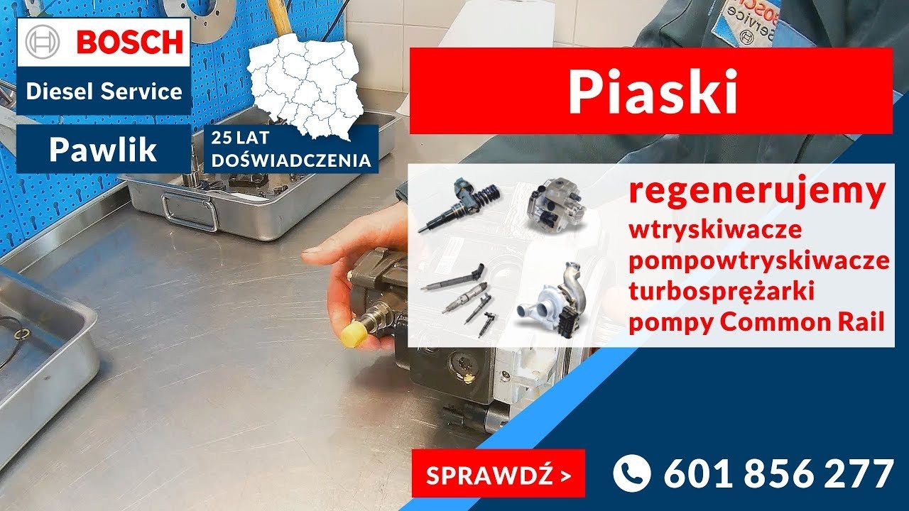 👉📺 Piaski Wtryskiwacze Pompowtryskiwacze Turbosprężarki Regeneracja | Naprawa w Piaskach