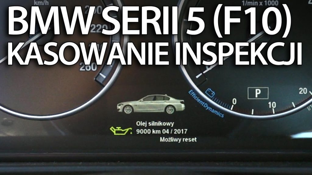 Kasowanie inspekcji serwisowej BMW F10 F11 F07 Seria 5 (przegląd reset serwis)