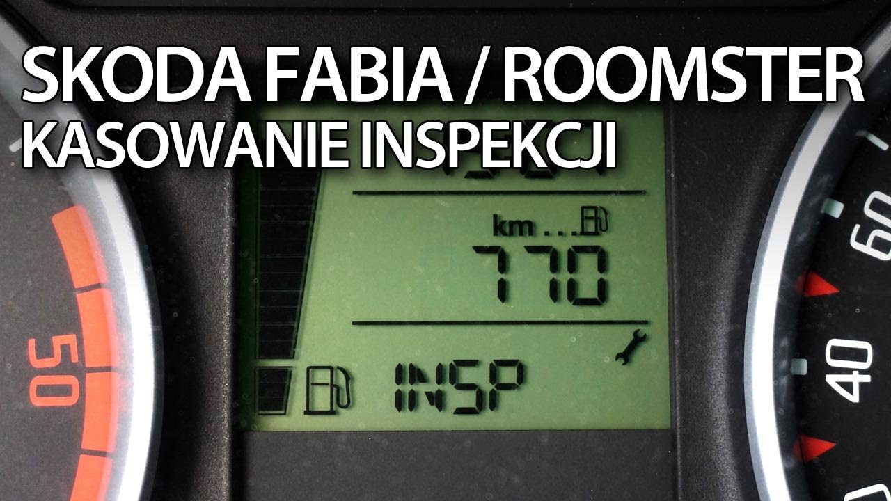 Kasowanie inspekcji serwisowej Skoda Roomster i Fabia II (INSP SERVICE reset)