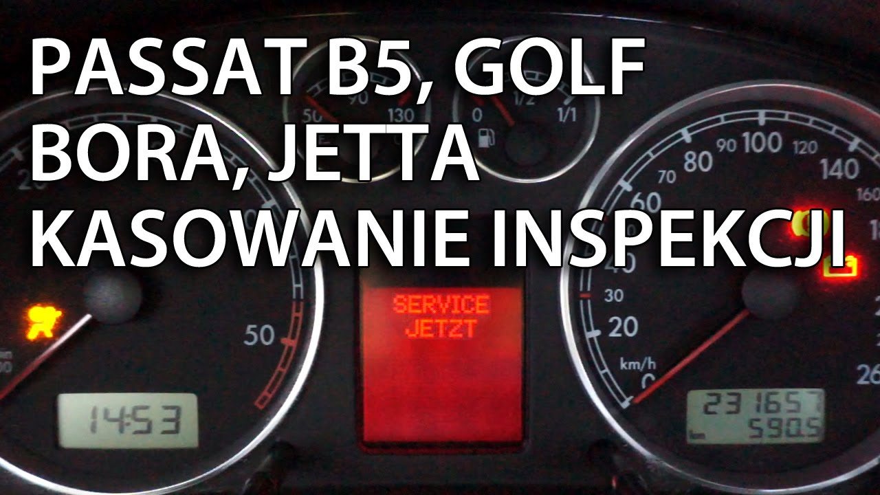 Kasowanie inspekcji serwisowej VW Passat B5, Golf, Bora, Jetta MK4 1.9TDi