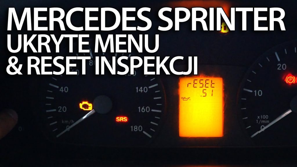 Kasowanie inspekcji serwisowej w Mercedes Sprinter (ukryte menu reset przeglądu olejowego)