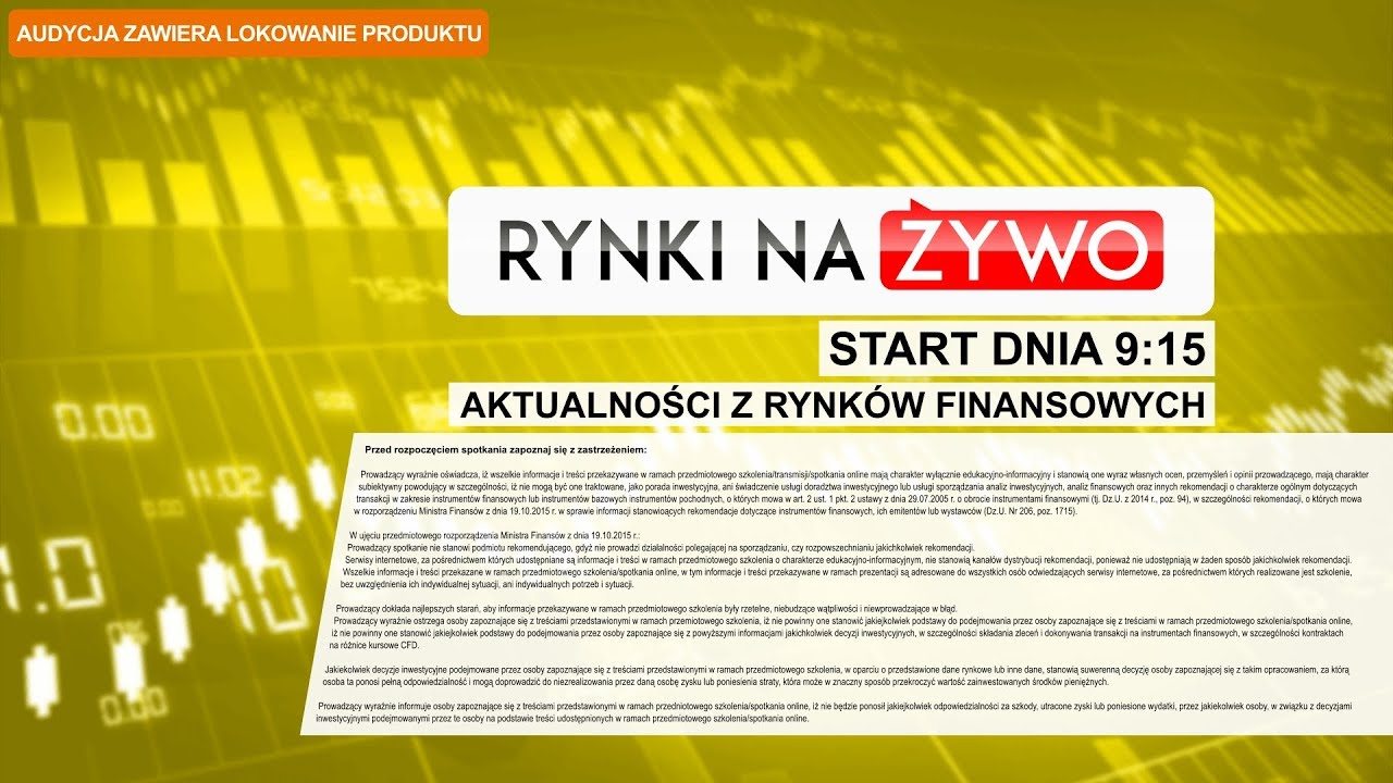Start dnia od godziny 9:15 @Rynki Na Żywo 09.05.18, #354